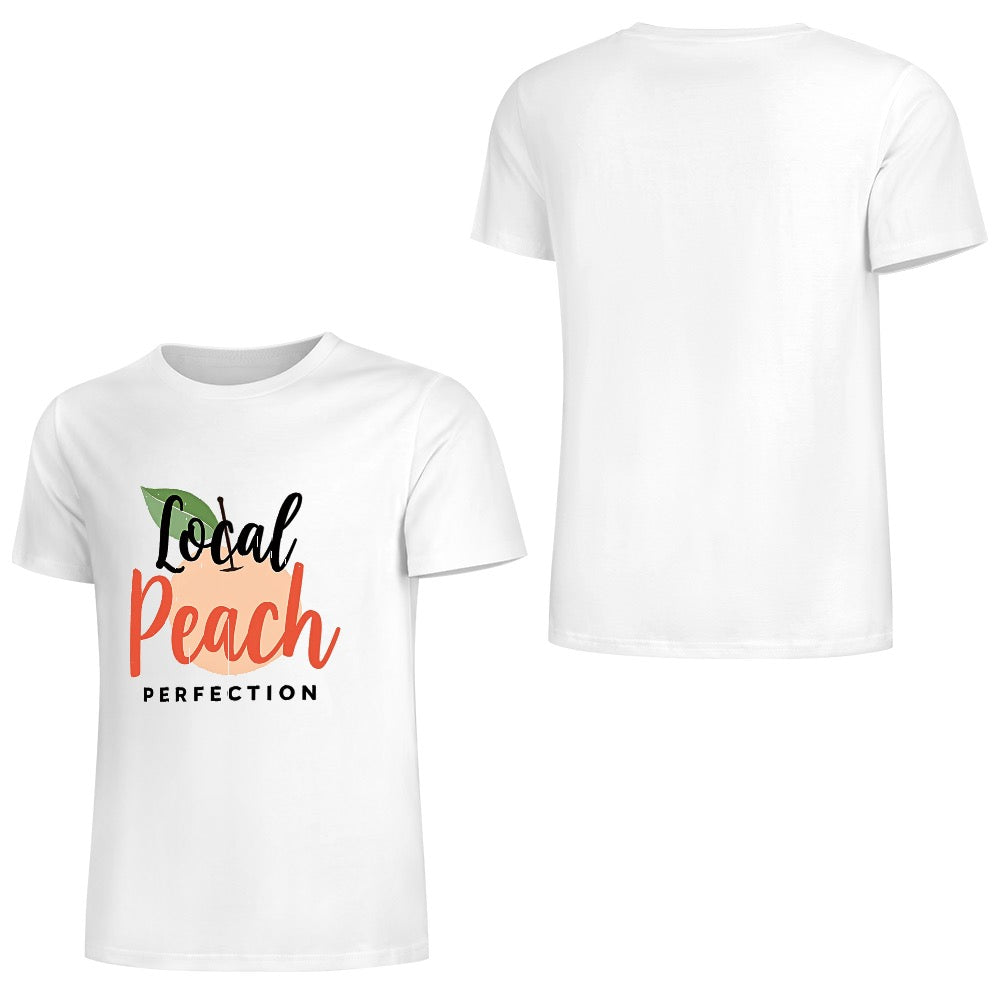 New Pure cotton short sleeved T-shirt local peach