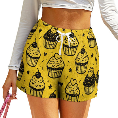 HP High Waist Loose Elastic Waist Shorts