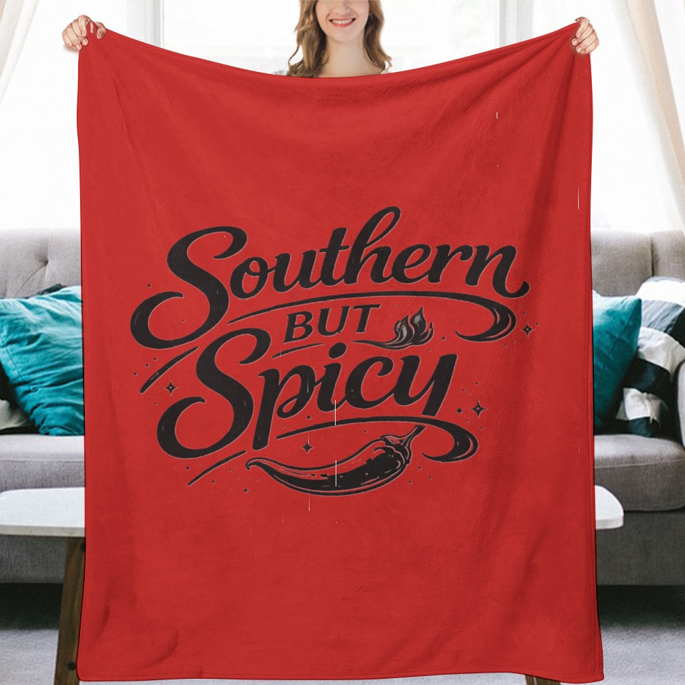 Ultra-Soft Flannel Blanket Southern but spicy