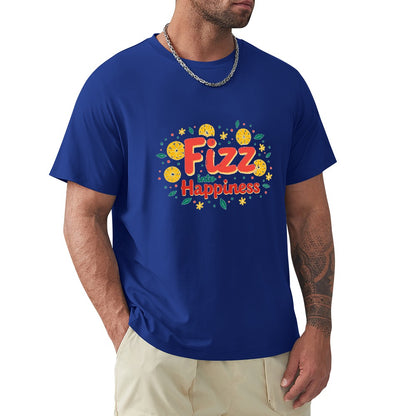 New High quality Men's T-shirt 100% Cotton fizz happens