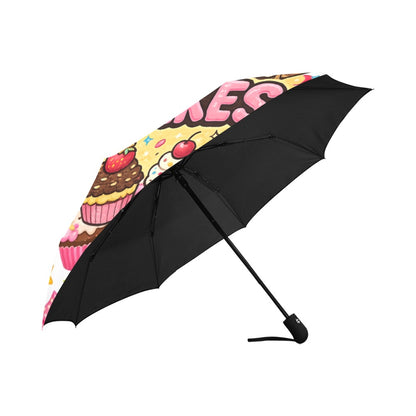 Cupcake Anti-UV Auto-Foldable Umbrella (U09)