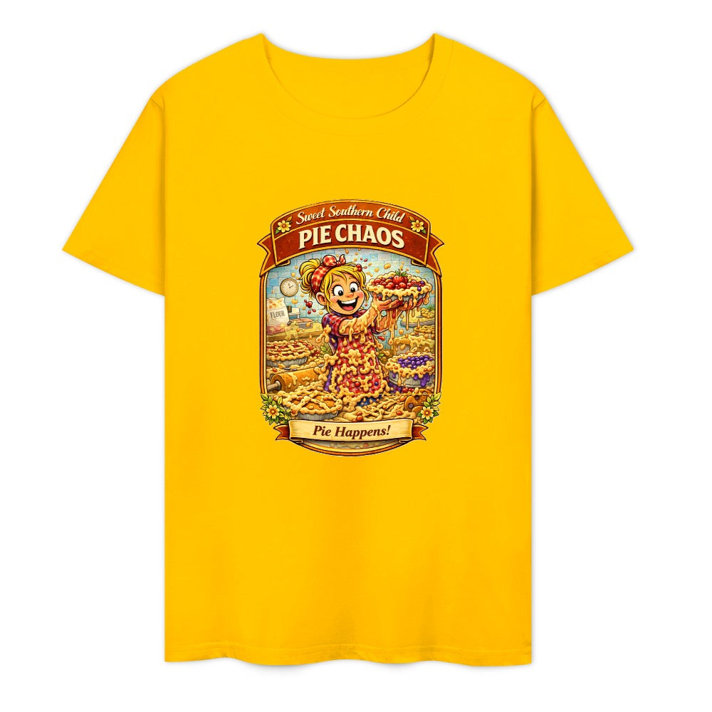 New Pure cotton short sleeved T-shirt PIE chaos
