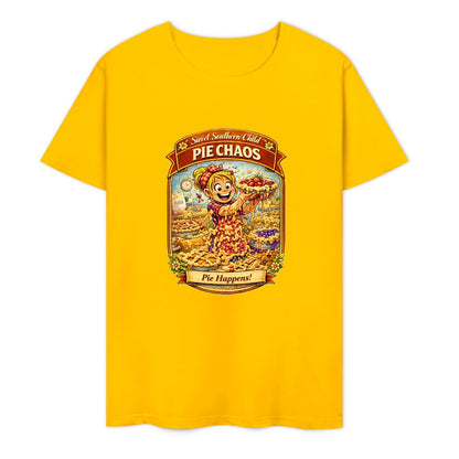 New Pure cotton short sleeved T-shirt PIE chaos