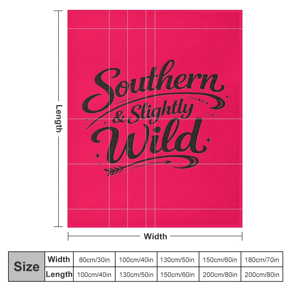 Ultra-Soft Flannel Blanket Southern sweet, and slightly wild