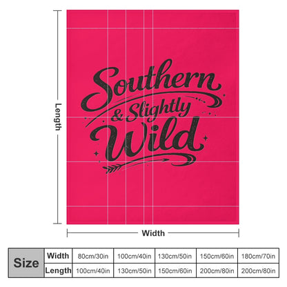 Ultra-Soft Flannel Blanket Southern sweet, and slightly wild