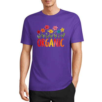 New Pure cotton short sleeved T-shirt organic