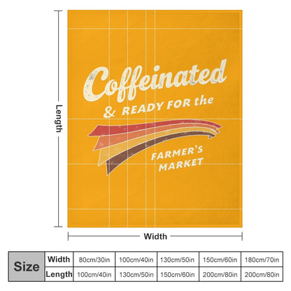 Ultra-Soft Flannel Blanket Caffeinated and ready for the Farmers Market