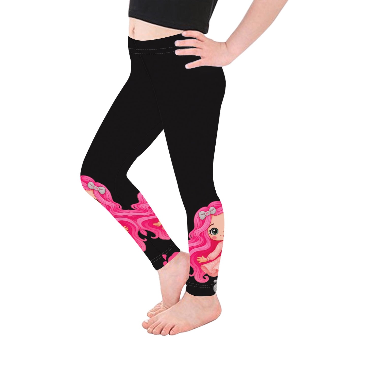 Hello-oh-Dollie All-Over Print Girls Leggings (Model L06)