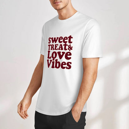 New Pure cotton short sleeved  Sweet treat and love vibes