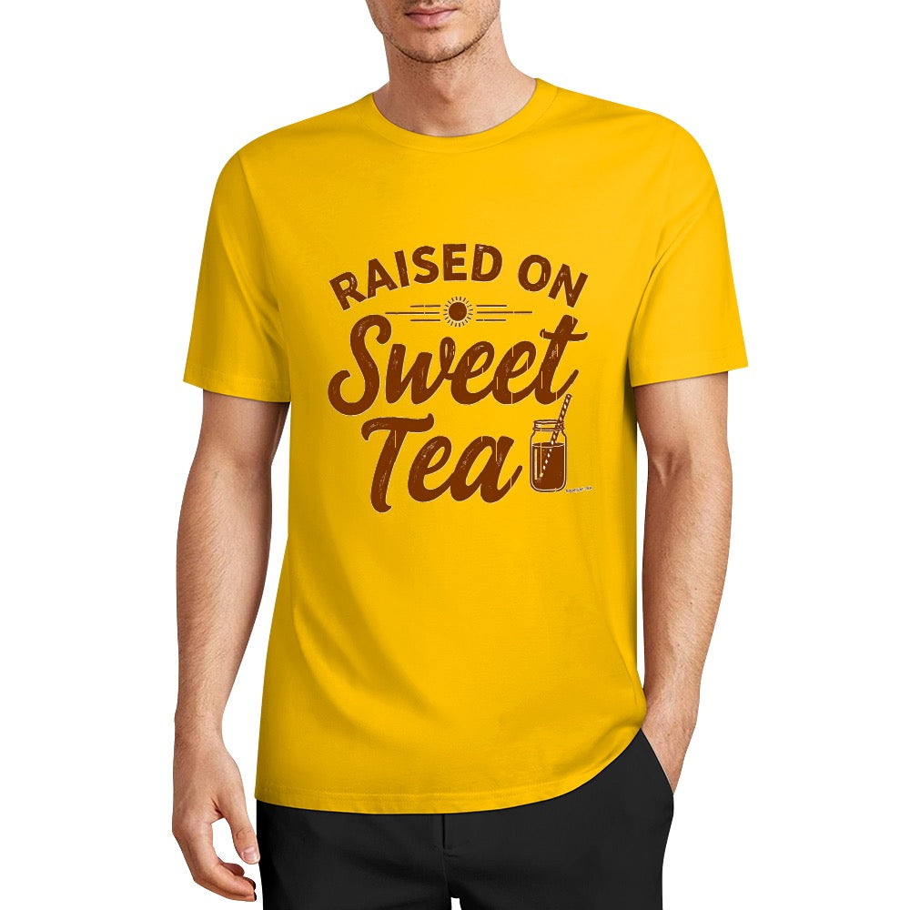 New Pure cotton short sleeved T-shirt raised on sweet tea