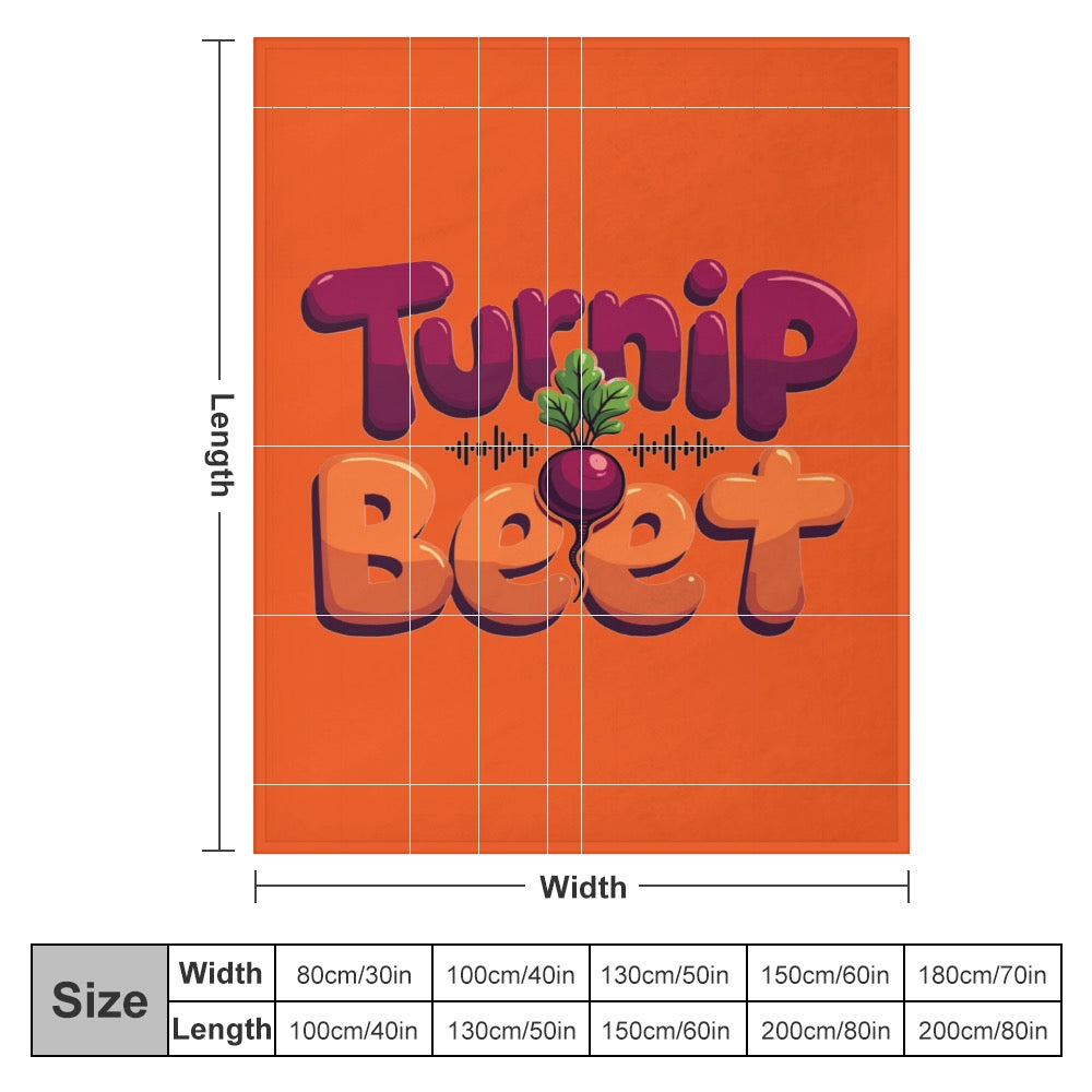 Ultra-Soft Flannel Blanket turnip beet
