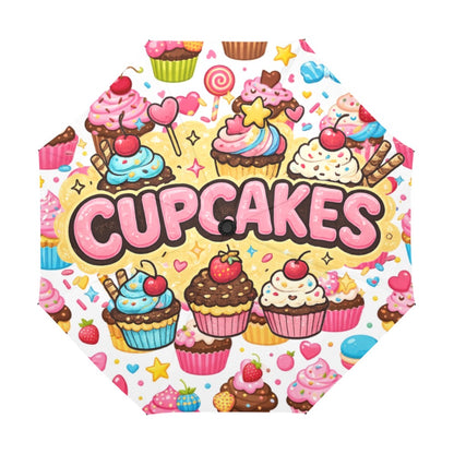 Cupcake Anti-UV Auto-Foldable Umbrella (U09)