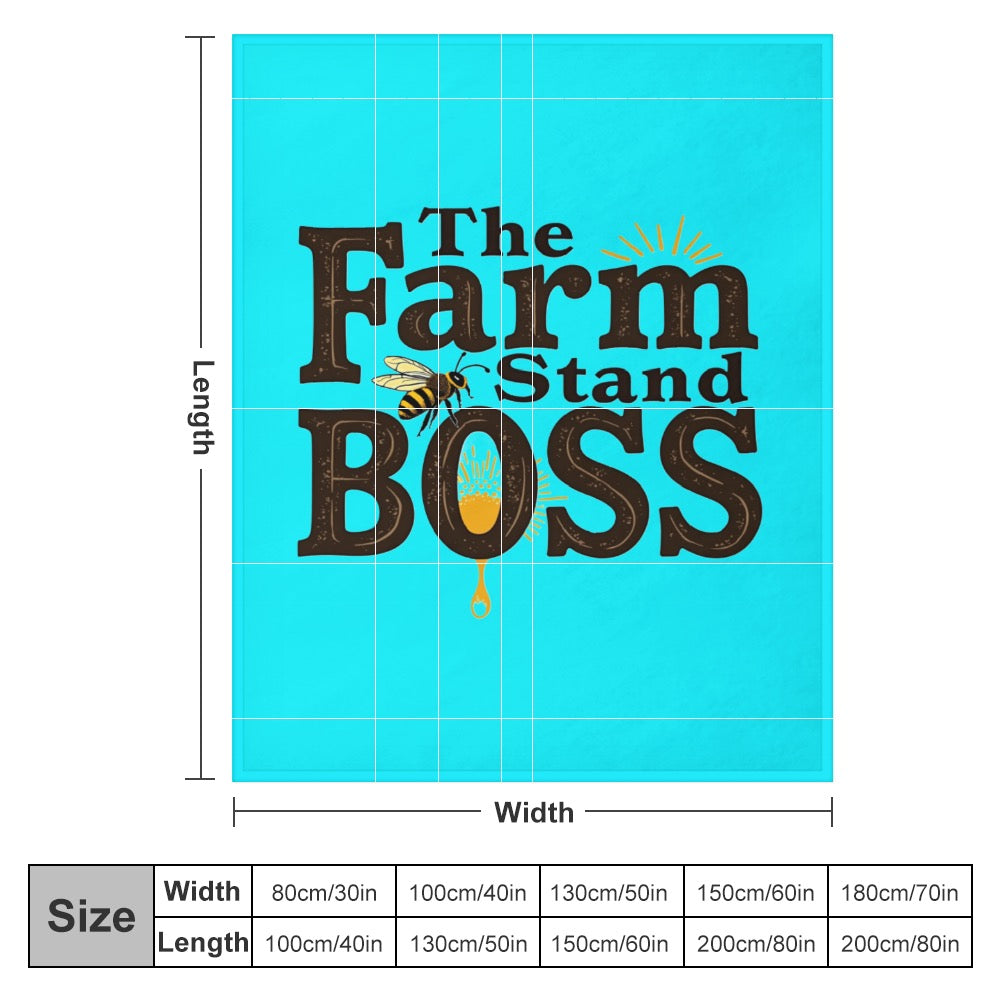 Ultra-Soft Flannel Blanket Farmstand boss