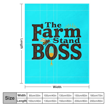 Ultra-Soft Flannel Blanket Farmstand boss