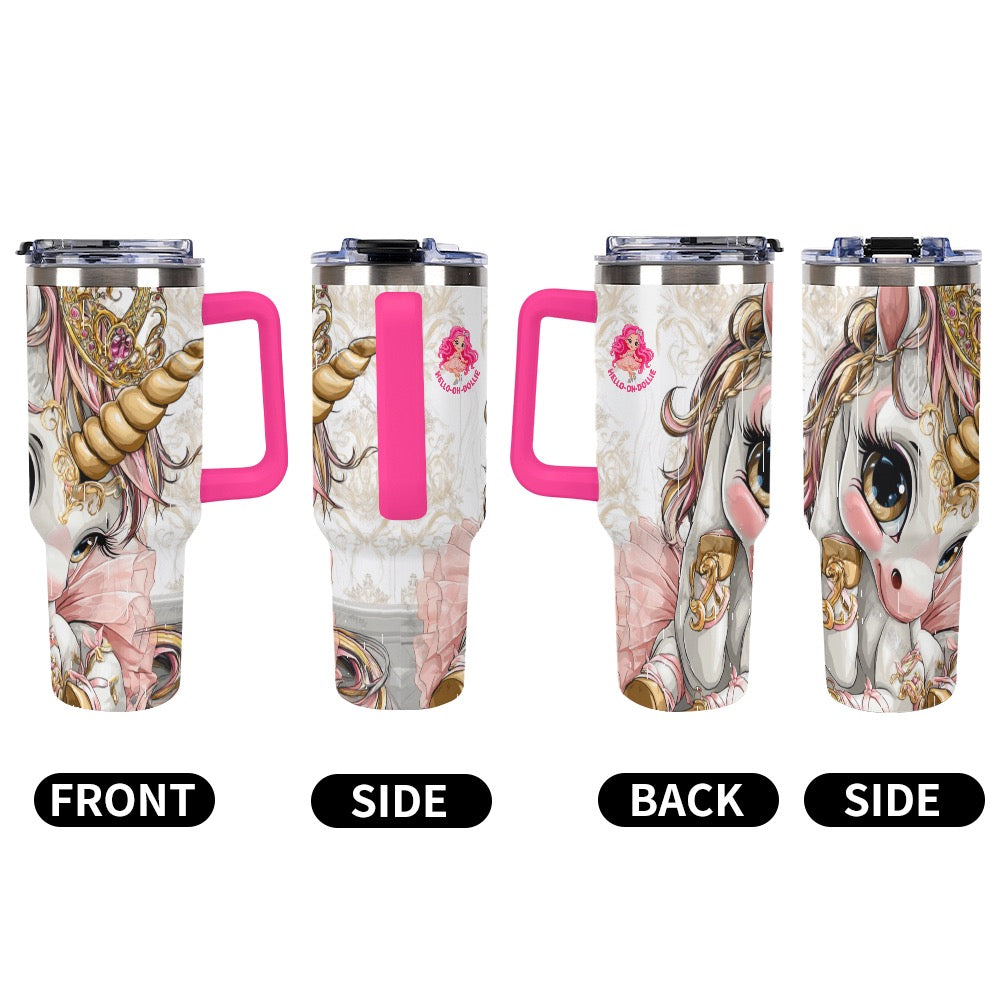 HELLO-OH-DOLLIE UNICORN BALLERINA Custom Large capacity car cup