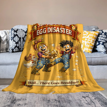 Ultra-Soft Flannel Blanket EGG  disaster