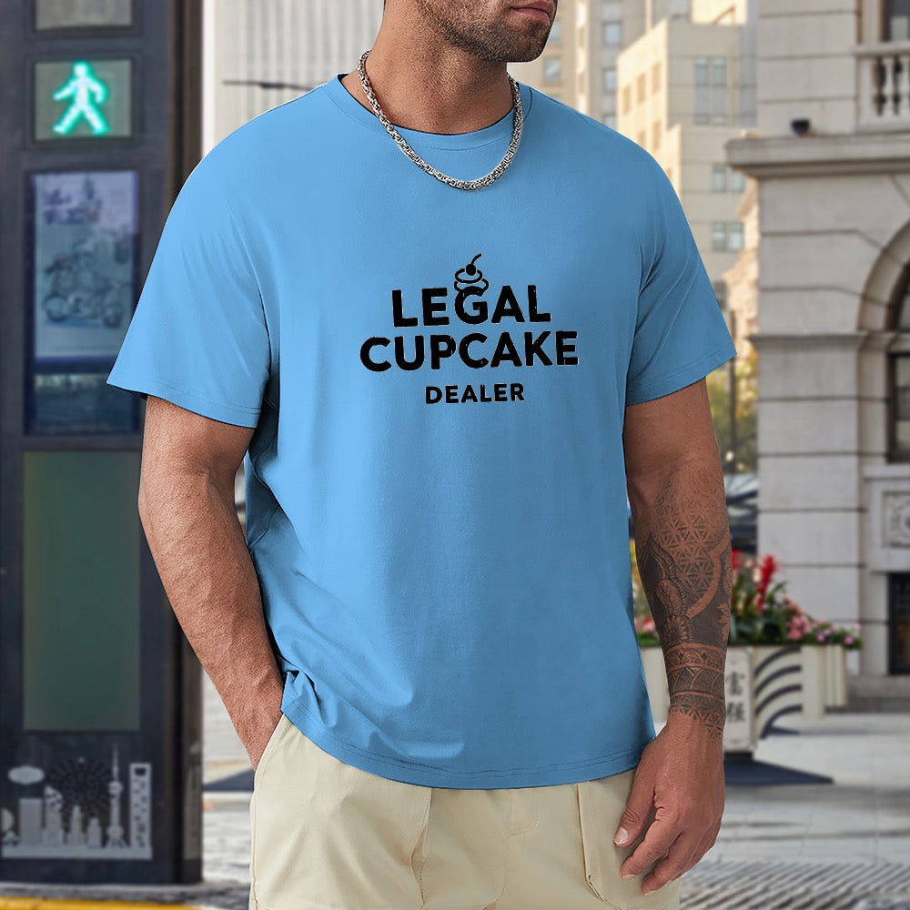 New High quality Men's T-shirt 100% Cotton Legal cupcake dealer