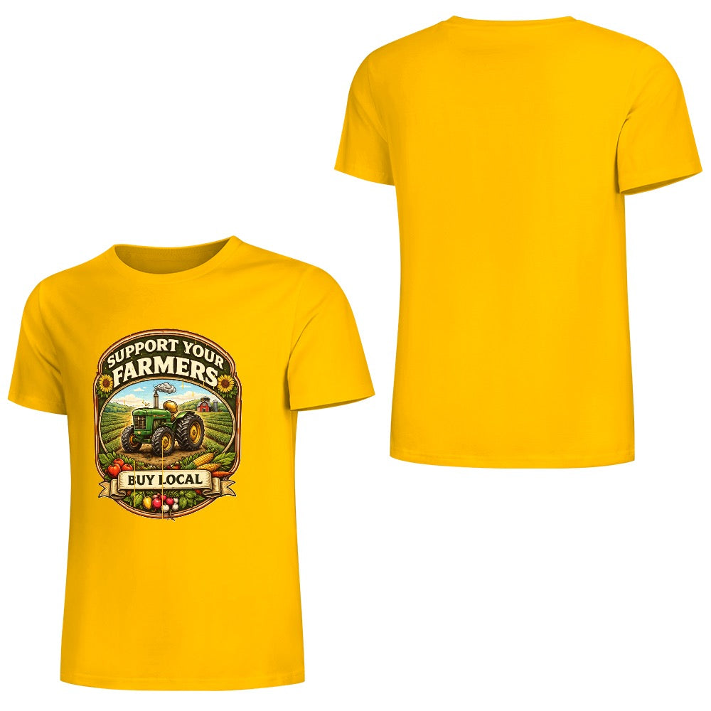 New Pure cotton short sleeved T-shirt Support your farmers