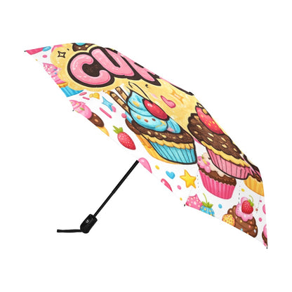 Cupcake Anti-UV Auto-Foldable Umbrella (U09)
