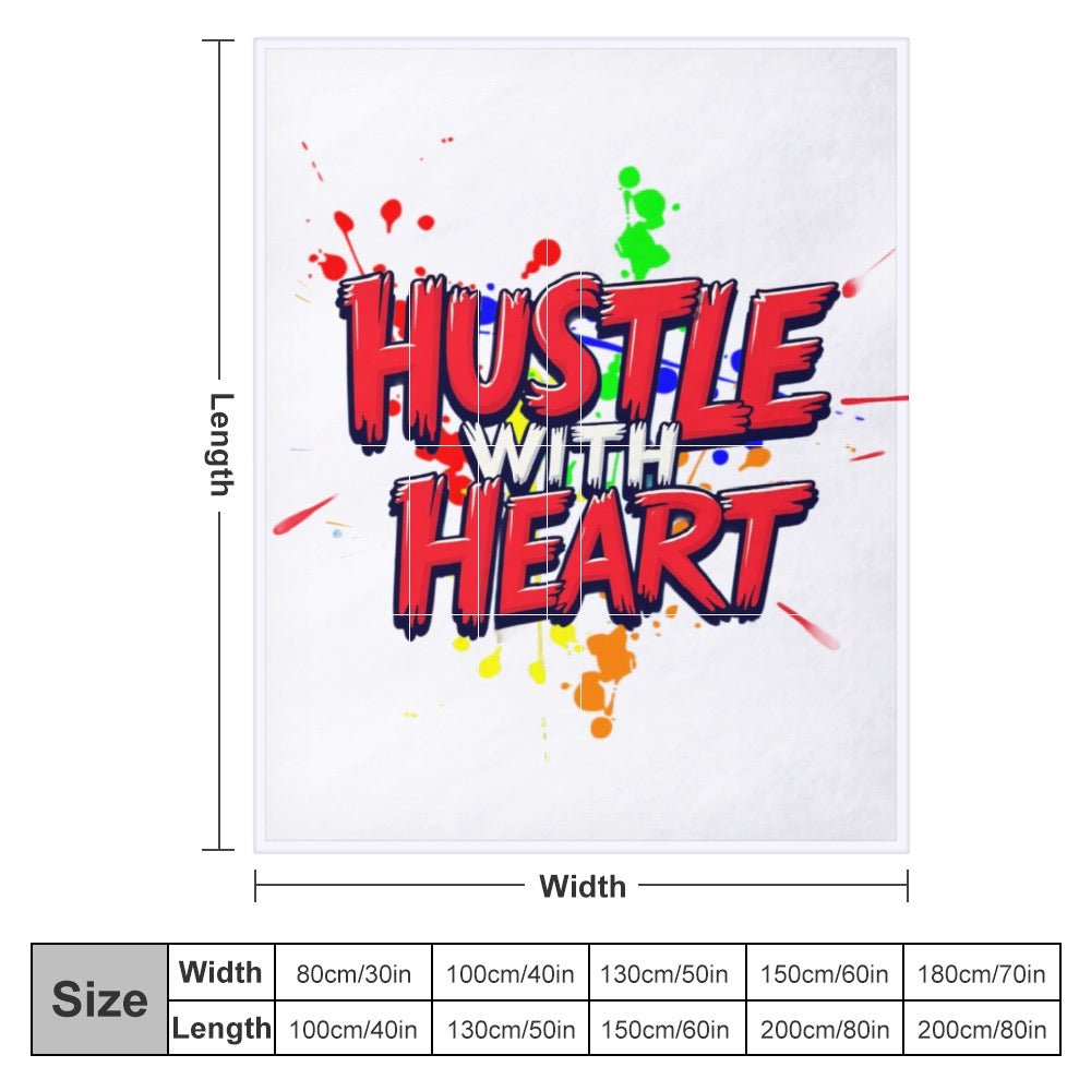 Ultra-Soft Flannel Blanket Hassle with heart