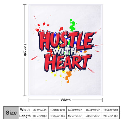 Ultra-Soft Flannel Blanket Hassle with heart