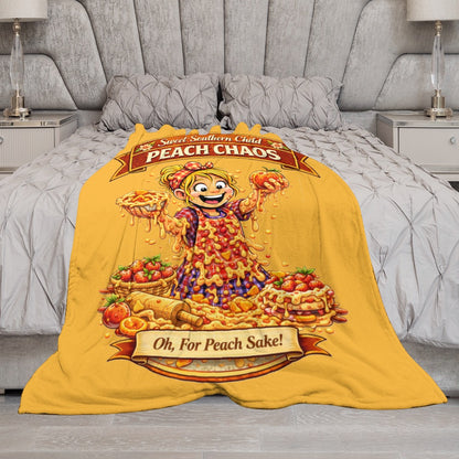Ultra-Soft Flannel Blanket Peach chaos