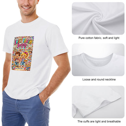 New High quality Men's T-shirt 100% Cotton