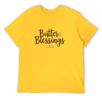 New High quality Men's T-shirt 100% Cotton butter and blessings