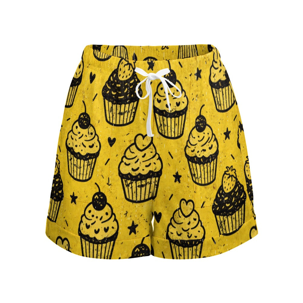HP High Waist Loose Elastic Waist Shorts