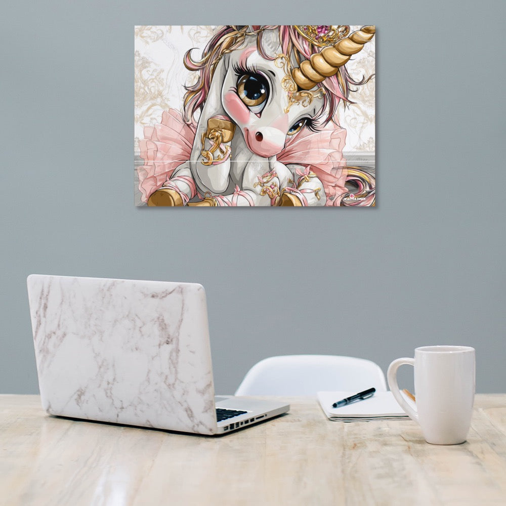 Hello-oh-Dollie unicorn ballerina Canvas Print Multiple sizes No Frame