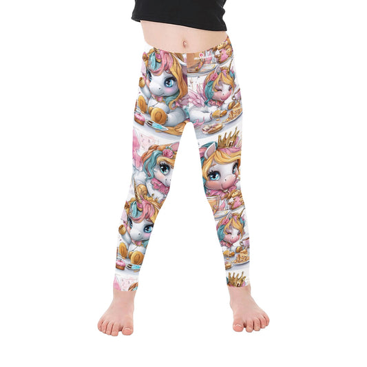 HELLO-OH-DOLLIE unicorn print Girls Leggings (Model L06)