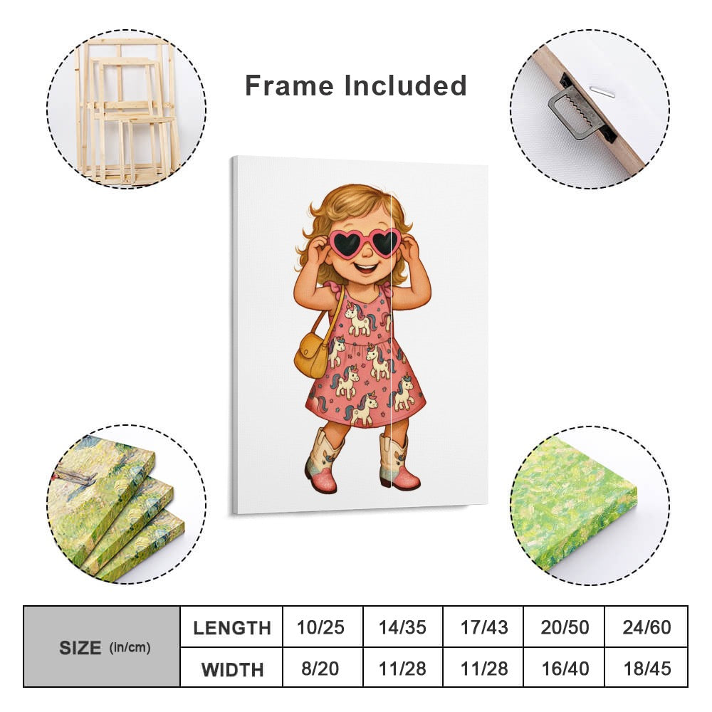 Canvas Print Multiple sizes Unframed & Framed (Vertical)
