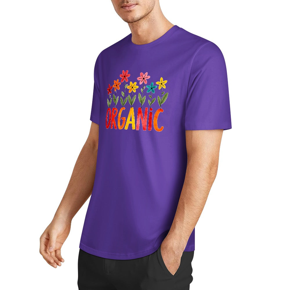 New Pure cotton short sleeved T-shirt organic
