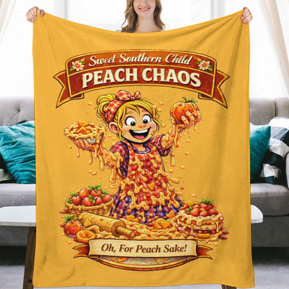 Ultra-Soft Flannel Blanket Peach chaos