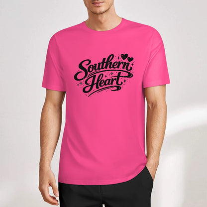 New Pure cotton short sleeved T-shirt southern heart
