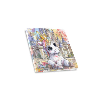 Cute unicorn Frame Canvas Print 12"x12"