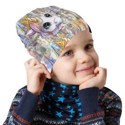 Cute unicorn All Over Print Beanie for Kids
