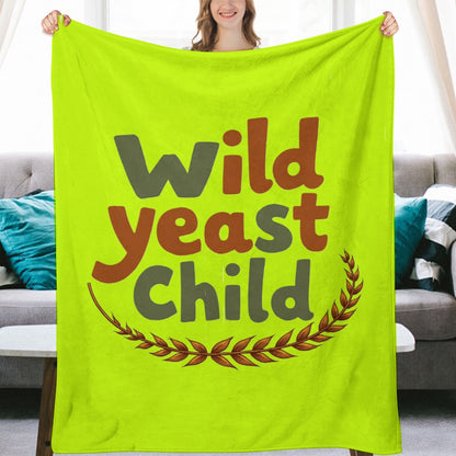 Ultra-Soft Flannel Blanket Wild yeast Child