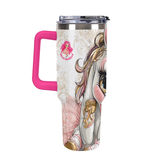 HELLO-OH-DOLLIE UNICORN BALLERINA Custom Large capacity car cup