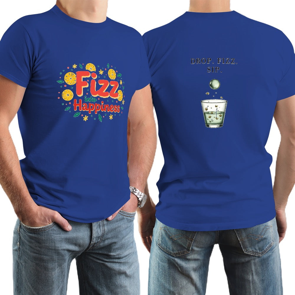 New High quality Men's T-shirt 100% Cotton fizz happens