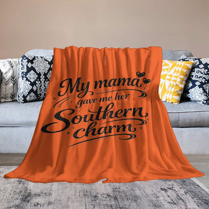 Ultra-Soft Flannel Blanket My mother gave me her southern charm