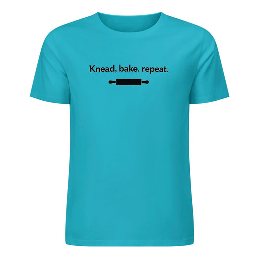 New Pure cotton short sleeved T-shirt knead bake repeat