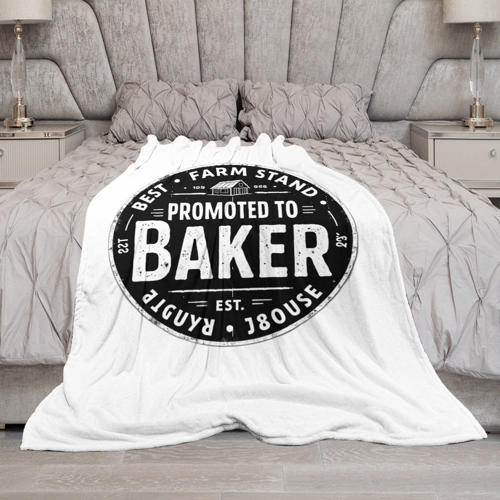 Ultra-Soft Flannel Blanket Promoted to Baker