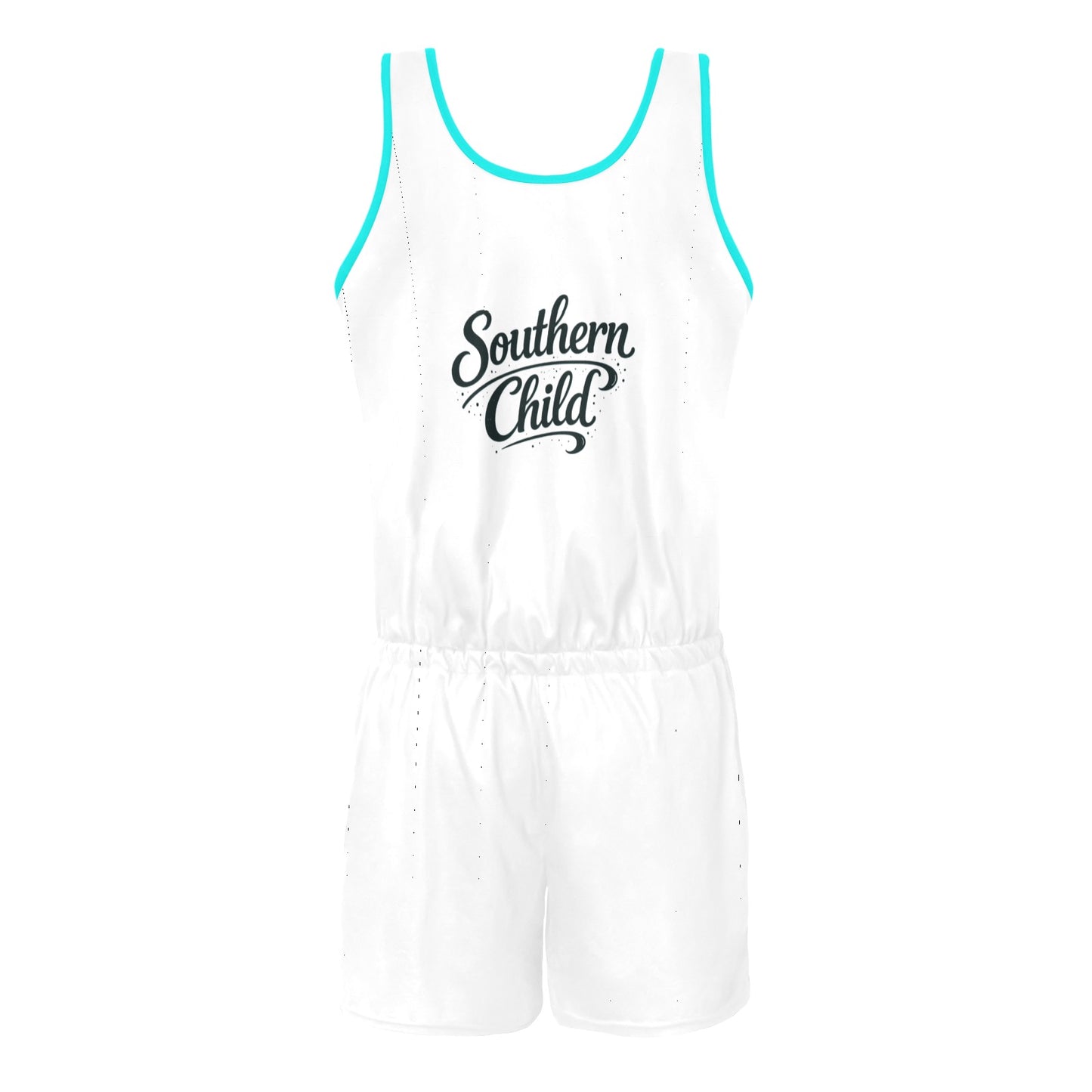 All Over Print Vest Short Jumpsuit (Sets 15)