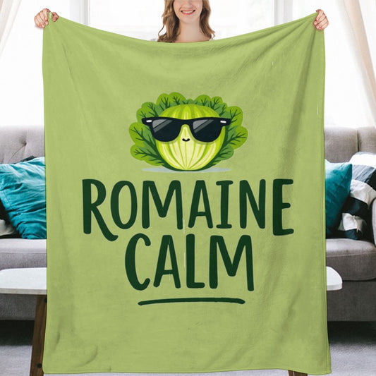 Ultra-Soft Flannel Blanket Romain calm