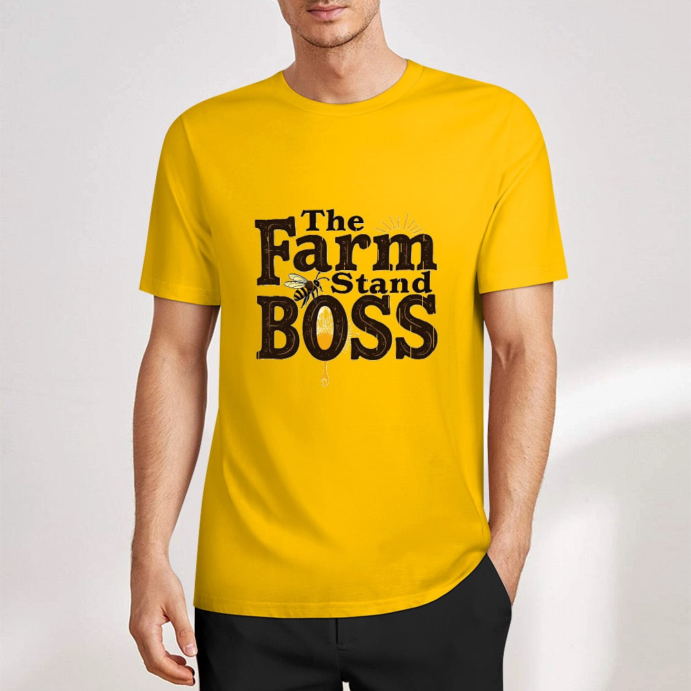 New Pure cotton short sleeved T-shirt the form stand boss