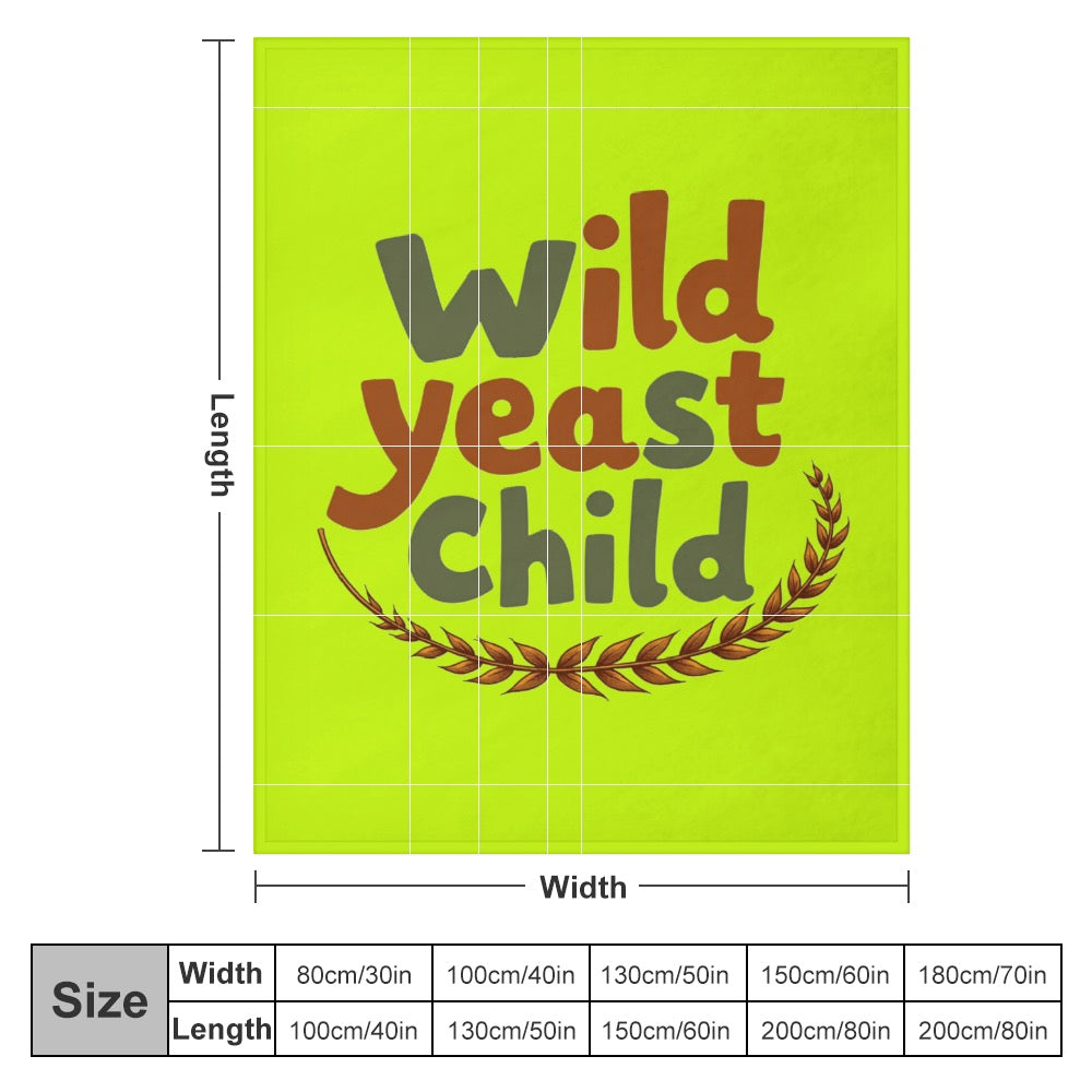 Ultra-Soft Flannel Blanket Wild yeast Child