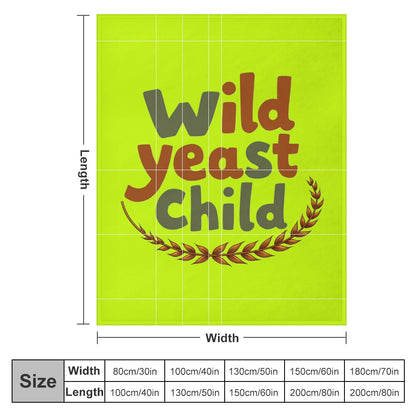Ultra-Soft Flannel Blanket Wild yeast Child
