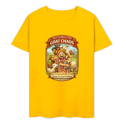 New Pure cotton short sleeved T-shirt Go chaos