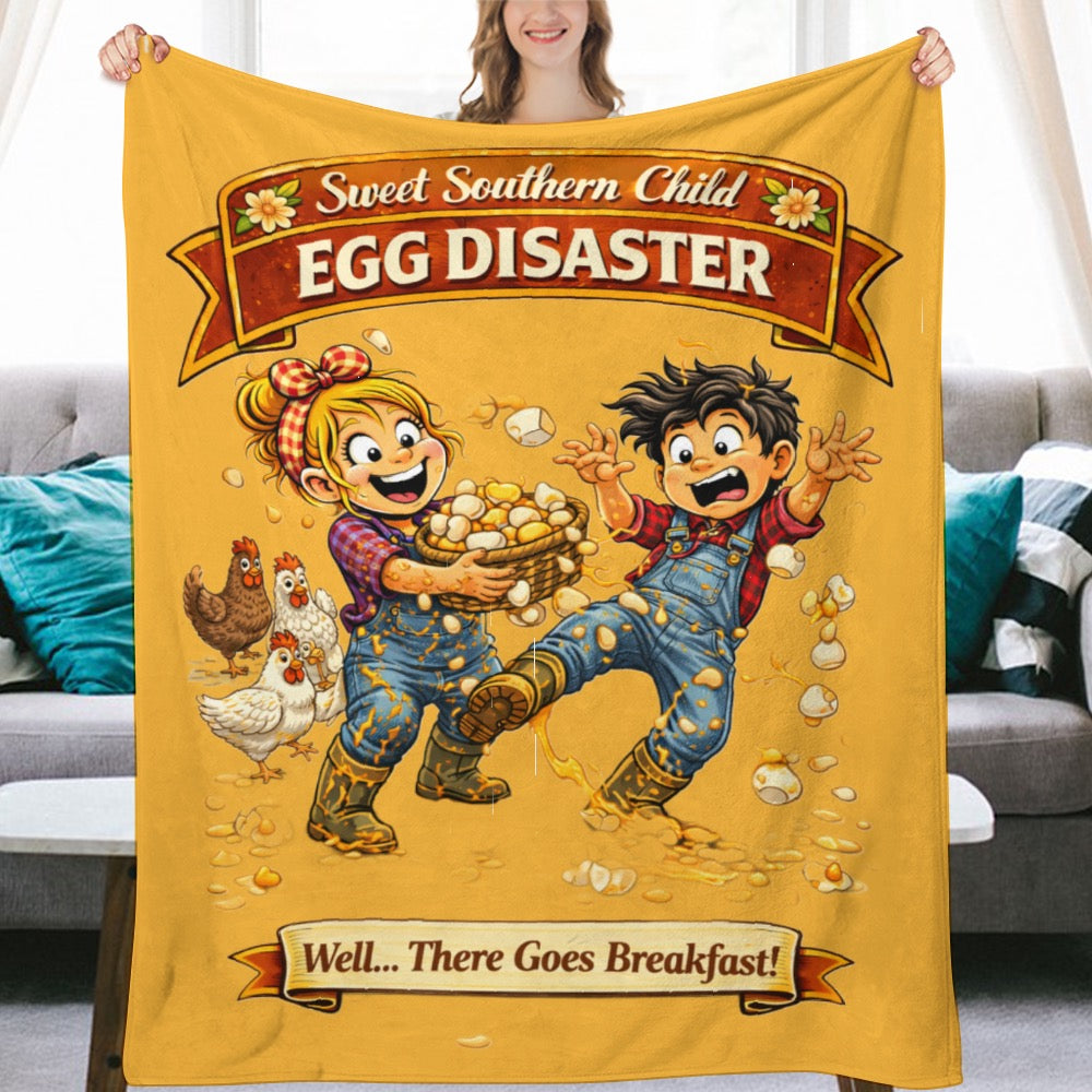 Ultra-Soft Flannel Blanket EGG  disaster